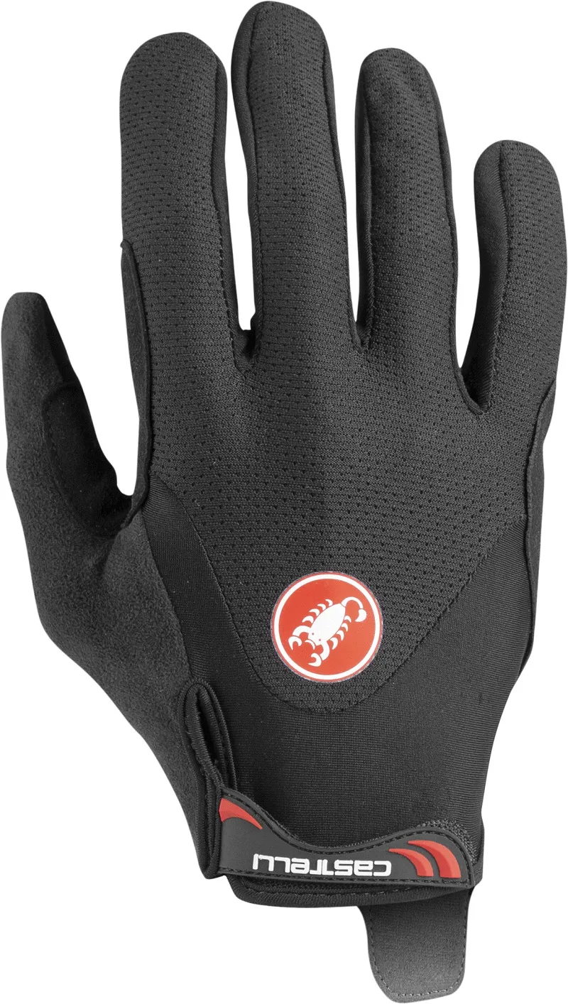 Castelli Arenberg Gel Long Finger Full Finger Gloves in Black